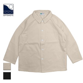 OFFSHORE オフショア TWILL COVERALL メンズ ナチュラル/ブラック S-XL OS21-2OW-001【カバーオール ツイル ナチュラル 無地 ワークウェア シンプル おしゃれ ブランド サーフ サーフブランド ベージュ 黒】