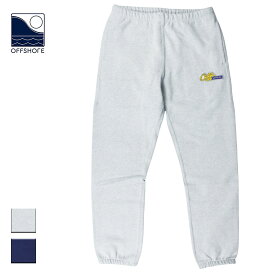 OFFSHORE オフショア PATCH LOGO SWEAT PANTS メンズ/レディース ライトグレー/ネイビー M-XL OS22-1PT-001【スウェットパンツ スウェット パンツ STAYFRESH ステイフレッシュ 抗菌 防臭 抗ウイルス ロゴパッチ おしゃれ ブランド サーフ サーフブランド グレー】