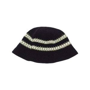 OFFSHORE �I�t�V���A CROCHET HAT �����Y/���f�B�[�X �u���b�N/�O���[�� OS OS26-2AC-002 �y�N���V�F�n�b�g �T�}�[�n�b�g �o�P�b�g�n�b�g �n�b�g �X�q ���l�� ��҂ݕ� �y�� ������� �u�����h �T�[�t 