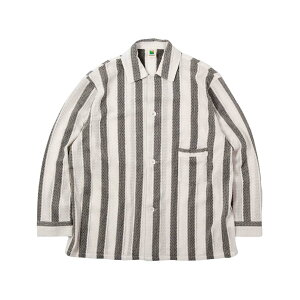 OFFSHORE �I�t�V���A CROCHET SHIRTS �����Y/���f�B�[�X �u���b�N/�O���[�� S-XL OS26-2SH-001 �y�p�W���}�V���c �V���c ���� �����V���c �X�g���C�v �X�g���C�v�� ���g�� �y�� �ʋC�� �u�₩ ������� �u