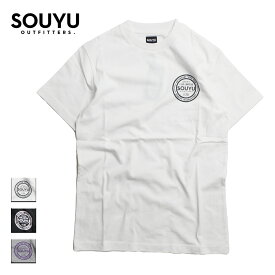 SOUYU OUTFITTERS ソーユーアウトフィッターズ STD LOGO TEE メンズ/レディース ホワイト/ブラック/グレーヘザー XS-XL【Tシャツ 半袖 カットソー ロゴ 胸ロゴ カジュアル おしゃれ ブランド アウトドア アウトドアブランド 白 黒】