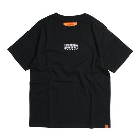 UNIVERSAL OVERALL ユニバーサルオーバーオール UO LOGO Tシャツ メンズ/レディース ベージュ/ホワイト/ブラック/ネイビー XS-XL U2023233-B【Tシャツ 半袖 カジュアル ロゴ ブランドロゴ おしゃれ ブランド ワークブランド アメカジ 白 黒 紺】