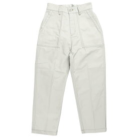 UNIVERSAL OVERALL ユニバーサルオーバーオール BAKER PANTS レディース アイボリー/ブラック M-L U2312605【ベイカーパンツ カーゴパンツ ワンタック タックパンツ ゴム パンツ おしゃれ ブランド 白 黒】