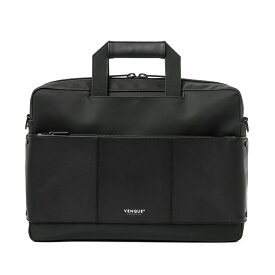 VENQUE ヴェンク CIENI SLIM Carbon メンズ ブラック 12L OS【ビジネスバッグ 3WAY ブリーフケース バックパック リュックサック ショルダーバッグ バッグ ビジネス 仕事 本革 天然皮革 レザー 大容量 撥水 防水 軽量 PC収納 収納 カナダ 黒】