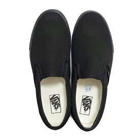 VANS バンズ CLASSIC SLIP-ON メンズ/レディース ブラック/ブラック 22.5-28.5cm【スリッポン 靴 スニーカー シューズ 無地 ローカット おしゃれ ブランド 黒 オールブラック OOO】