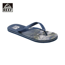 REEF リーフ REEF SEASIDE PRINTS メンズ ネオンディープネイビー 8-11インチ CJ0310【サンダル ビーチサンダル 靴 ストライプ 柄 ラバーソール ラバー サスティナブル カジュアル おしゃれ ブランド アウトドア サーフ サーフブランド 紺】