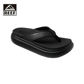 REEF リーフ CUSHION BONDI レディース ブラック 5-9インチ CJ2222【サンダル ビーチサンダル ビーサン カジュアル シンプル 軽量 防水 おしゃれ ブランド アウトドア サーフ サーフブランド 黒】