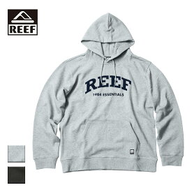 REEF リーフ BIG LOGO HOODIE メンズ/レディース ヘザーグレー/ブラック M-XL RFPKM2201【プルオーバーパーカー パーカー フーディー スウェット スウェットパーカー 裏毛 ビッグロゴ ロゴ おしゃれ ブランド アウトドア サーフ 黒】