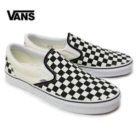 VANS バンズ Classic Slip On Black and White Checker/White 靴 スニーカー スリッポン 正規 OOO