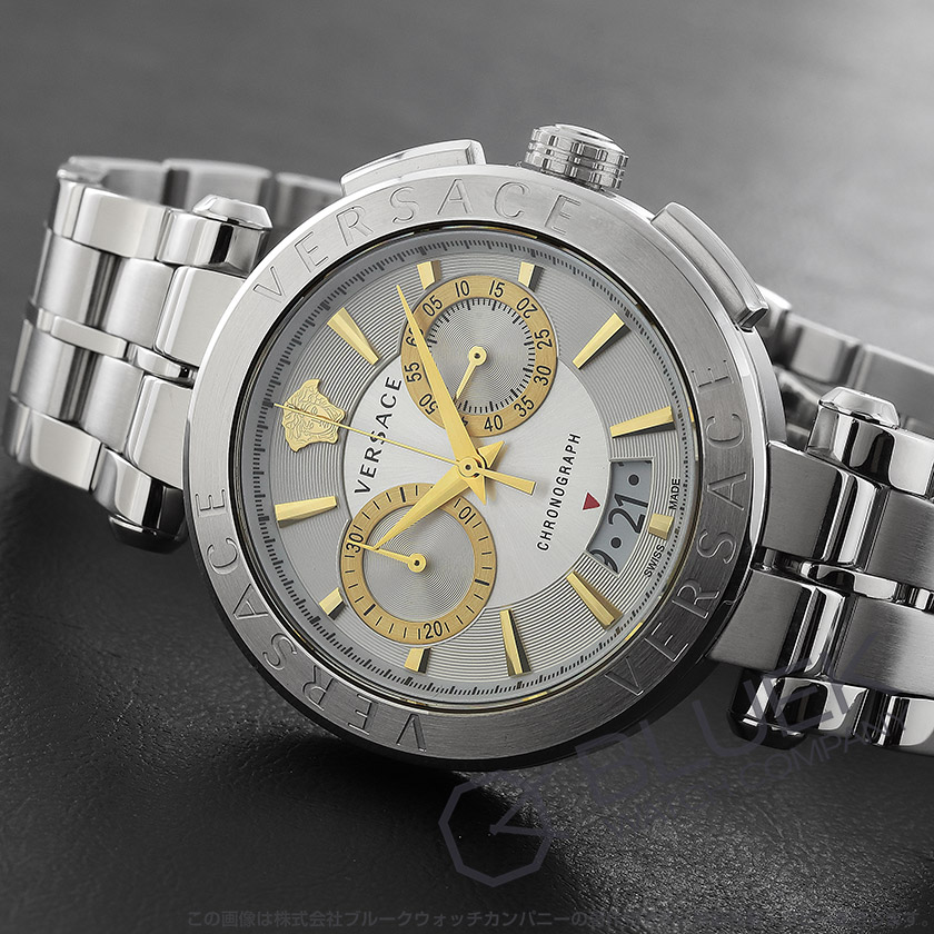 流行に 【公式完売】Versace アイオン クロノグラフ 腕時計 アナログ時計 色・サイズを選択:Silver -  www.collectiviteslocales.fr