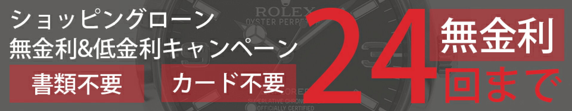 ショッピングローン　24回まで無金利!