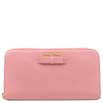 楽天市場】miumiu 長財布（カラーピンク）（レディース財布｜財布 