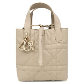 クリスチャン・ディオール Christian Dior 2WAYバッグ トゥジュール バーティカル スモール カーフ カーフスキン パウダーベージュ シャンパンゴールド金具 新品 未開封 M2835OSNW_M51U 【箱】 【中古】