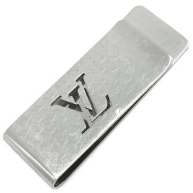 ルイヴィトン LOUIS VUITTON マネークリップ ビルクリップ シャンゼリゼ スティール シルバー モノグラムフラワー 札ばさみ M65041 AN0199 【中古】