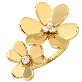 ヴァンクリーフアーペル Van Cleef & Arpels リング 指輪 フリヴォル アントレ レ ドア イエローゴールド #59(JP19) フラワー 4Pダイヤ 20号 VCARPJMD00 【中古】