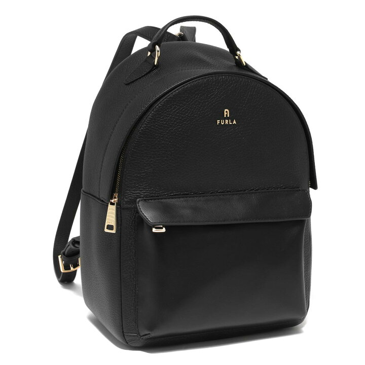 超美品】 FURLA フルラ リュック テクスチャードレザー 【中古 