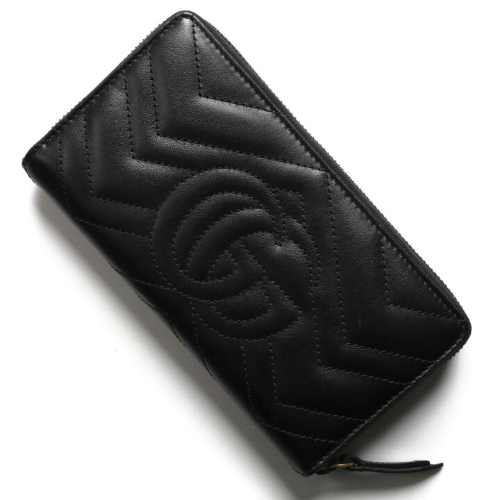 楽天市場】グッチ 長財布 財布 レディース GGマーモント ブラック 