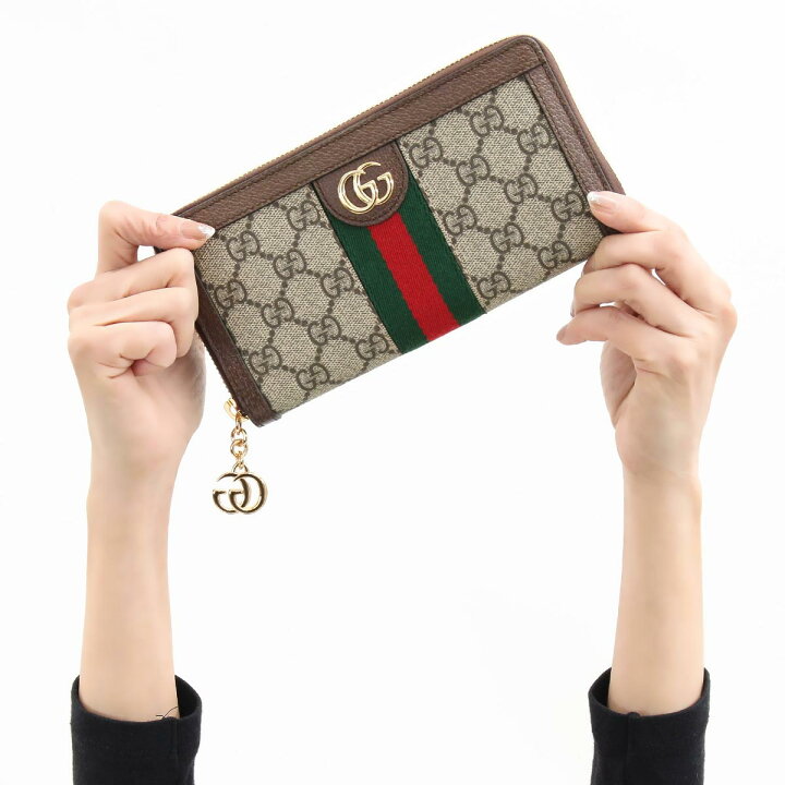 楽天市場】グッチ 長財布 財布 レディース オフィディア GG ベージュ 