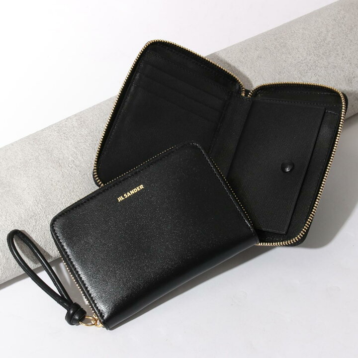 楽天市場】ジルサンダー 二つ折り財布 財布 レディース ブラック  