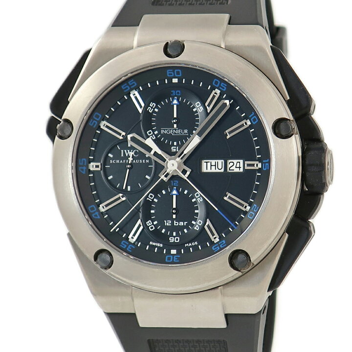 楽天市場】IWC インヂュニア ダブル クロノグラフ IW376501 ブラック  
