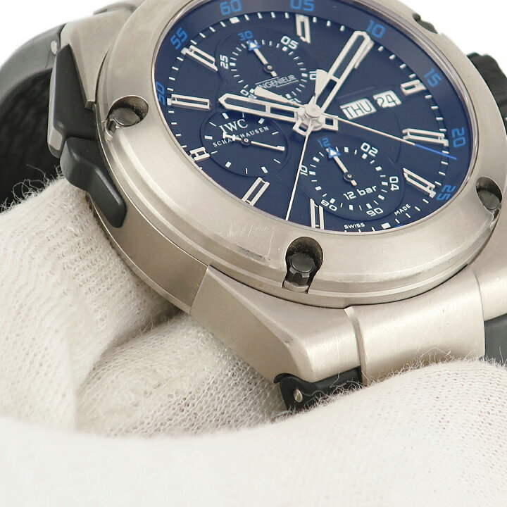 楽天市場】IWC インヂュニア ダブル クロノグラフ IW376501 ブラック  