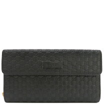 美品】【中古】GUCCI グッチ マイクログッチシマ 449364 三つ折り  