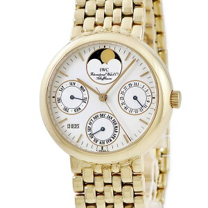 IWC ポートフィノ パーペチュアルカレンダー ムーンフェイズ 9271-03 K18YG無垢 ホワイト バー 自動巻き
