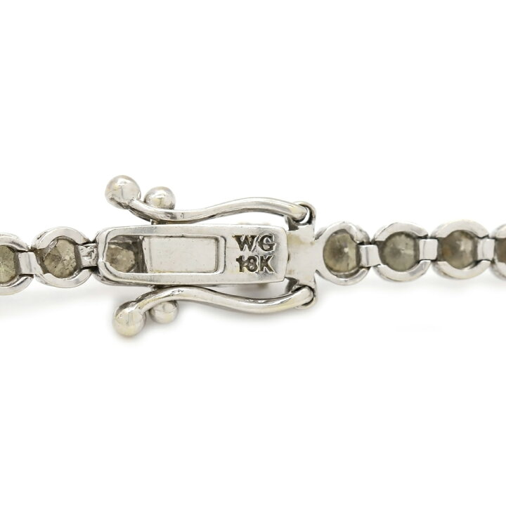 楽天市場】ブレスレット テニスブレスレット K18WG シルバー ダイヤ 