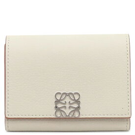 ロエベ カードケース スクエア コイン カードホルダー ベージュ アナグラム C821Z94X02 中古