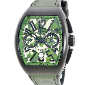 フランクミュラー ヴァンガード カモフラージュ V45CCDT 迷彩 クロノグラフ デイト ブラックPVD 自動巻き