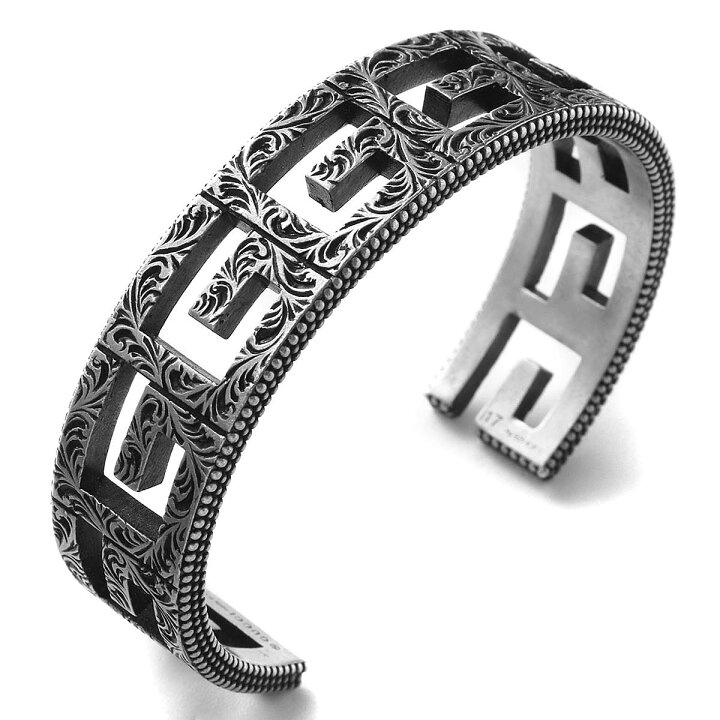楽天市場 グッチ バングル アクセサリー メンズ レディース Gキューブ シルバー 5519 J8400 0811 Gucci ブランドショップ ブルーク
