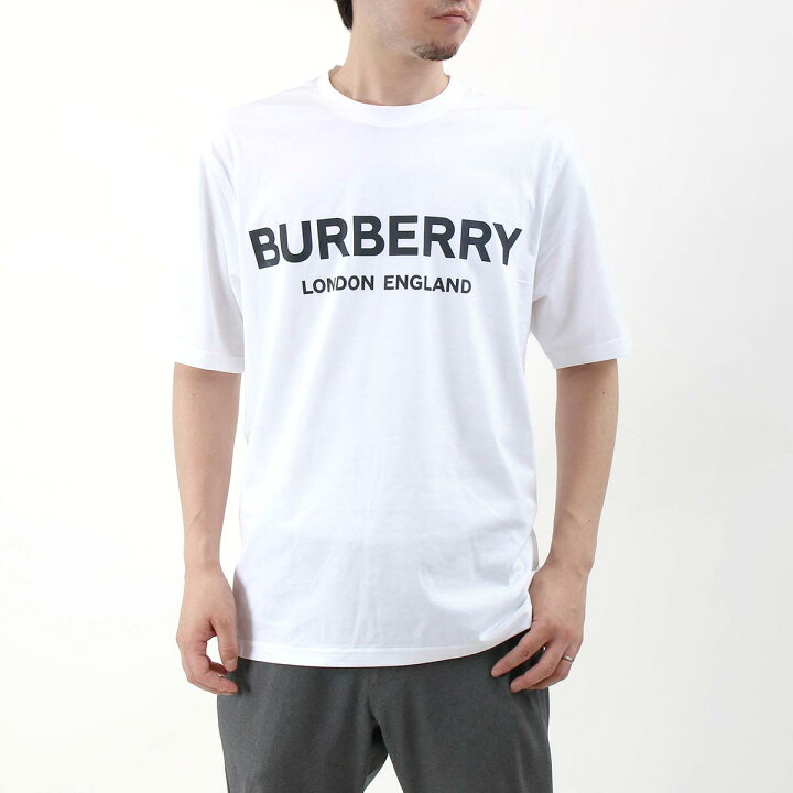 楽天市場 バーバリー Tシャツ トップス メンズ レディース ロゴ プリント ホワイト Letchford Tav 1139 A1464 Burberry ブランドショップ ブルーク