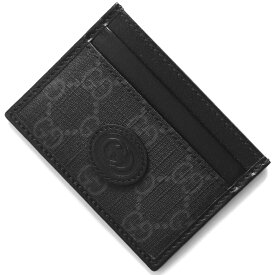 グッチ クレジットカードケース ファッション小物中古 メンズ インターロッキングG GGスプリーム ブラック 673002 92TCN 1000 GUCCI