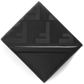 フェンディ 二つ折り財布（札入れ） 財布 メンズ シャドー ダイアゴナル ズッカ FF ブラック 7M0169 AP1T F0GXN FENDI