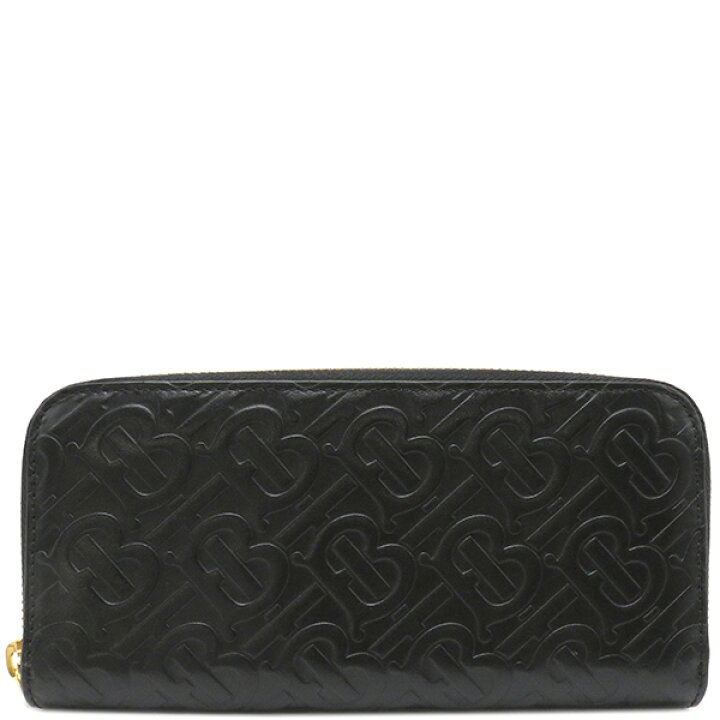 楽天市場】バーバリー 長財布 TBモノグラム エンボス レザー ブラック  