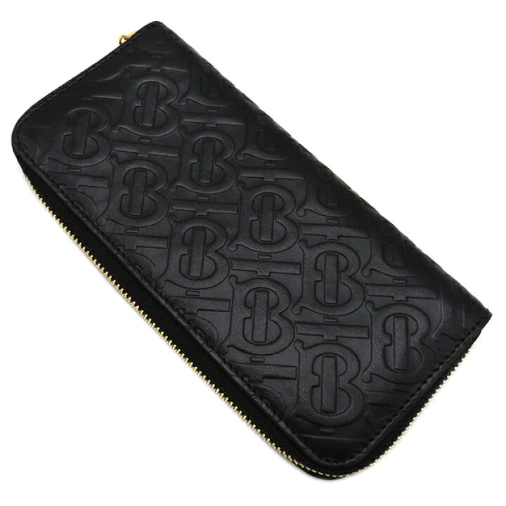 楽天市場】バーバリー 長財布 TBモノグラム エンボス レザー ブラック  