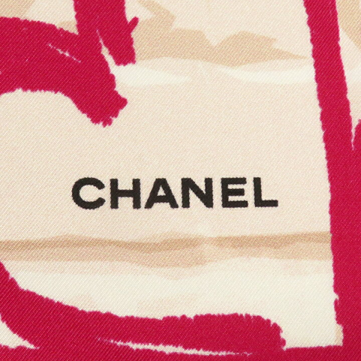 楽天市場】シャネル スカーフ アルファベットロゴ シルク マルチカラー  