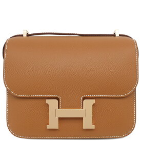 エルメス ショルダーバッグ コンスタンス3 ミニ ミロワール ヴォーエプソン ブラウン 茶 PG RG 中古