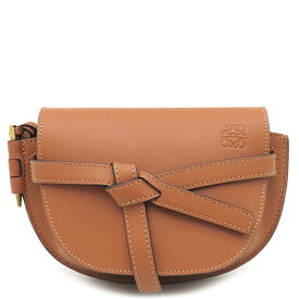 ロエベ ショルダーバッグ ゲートデュアルバッグ ミニ カーフ ブラウン 茶 中古