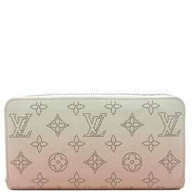 ルイヴィトン LOUIS VUITTON 長財布 ジッピー・ウォレット ホワイト×ピンク グラデーション ラウンドファスナー シルバー金具 M80490 定番 人気 美品 【中古】