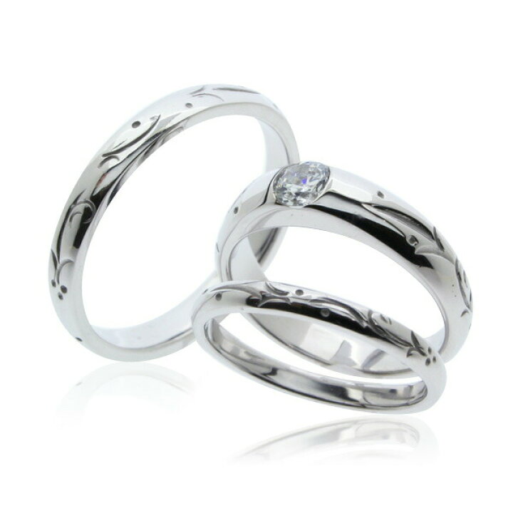 楽天市場】セットリング 結婚指輪 婚約指輪 ダイヤモンド 3本セット  