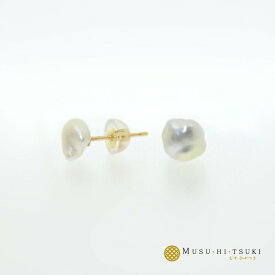 【送料無料】バロック パール ピアス k18 真珠 白蝶 真珠 ケシ パール ギフト 金属アレルギー ご褒美 プレゼント レディース ジュエリー 誕生日 贈り物 個性的 記念 おしゃれ 贈り物 楽天 人気【コンビニ受取対応商品】 ご褒美 卒業祝い 就職祝い 卒業記念 成人祝い 記念