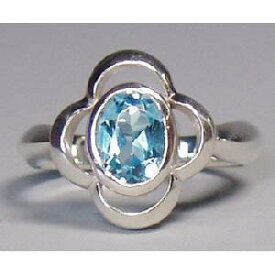 シルバー リング フラワー お花 リング 11月の誕生石 ブルートパーズ シルバー925 指輪 レディース / hana(はな) ご褒美 プレゼント ギフト 個性的 成人 贈り物 新社会人 【送料無料】【コンビニ受取対応商品】 ご褒美 卒業祝い 就職祝い 卒業記念 成人祝い 記念