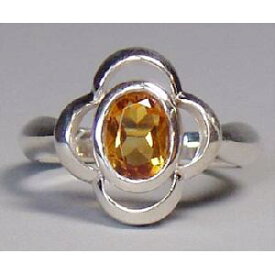 シルバー リング フラワー お花 リング 11月誕生石 シトリン 指輪 レディース / hana(はな) ご褒美 ギフト 旅行 アウトドア 誕生日 【送料無料】【コンビニ受取対応商品】 ご褒美 卒業祝い 就職祝い 卒業記念 成人祝い 記念