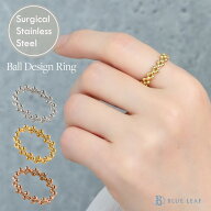 ＼21時～13時間限定 50%OFF／リング 指輪 5mm ボール指輪 ボールリング 重ねづけ サージカルステンレス …