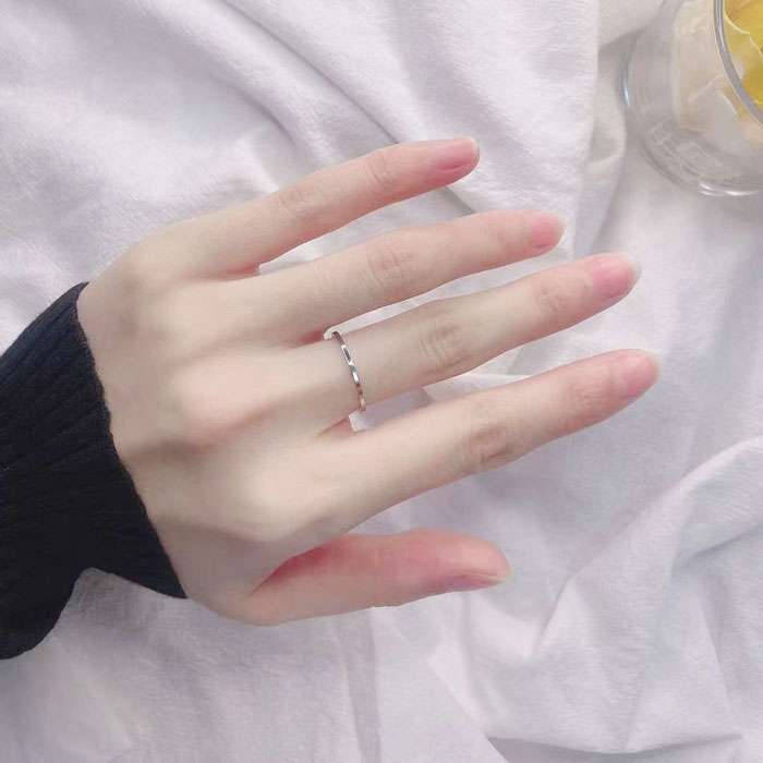 \最大25%OFFクーポン配布中/リング 指輪 1mm 極細 内甲丸 平打ち 18Kコーティング ステンレスリング ステンレス指輪 金属アレルギー対応 ピンキーリング ファランジリング マリッジリング ペアリング ジュエリー 男女兼用 アクセサリー ニッケルフリー - メイン画像 6