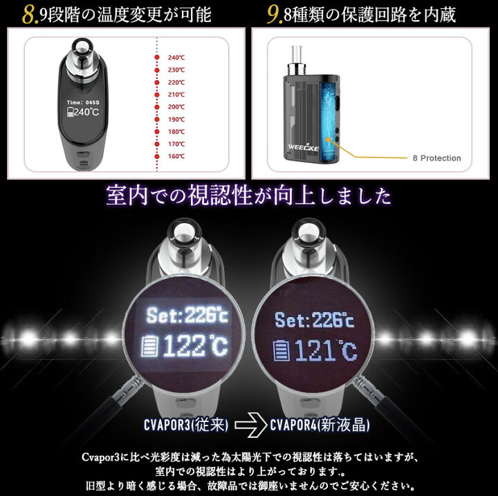 今月限定/特別大特価 加熱式タバコ ヴェポライザー WEECKE C-VAPOR4.0 スターターキット 最新型 タバコ代1 5 どんなタバコ葉も加熱して吸える 葉タバコ専用 ウィーキー シーベイパー FULL BLACK 限定カラー fucoa.cl 今月限定/特別大特価 加熱式タバコ ヴェポライザー WEECKE C-VAPOR4.0 スターターキット 最新型 タバコ代1 5 どんなタバコ葉も加熱して吸える 葉タバコ専用 ウィーキー シーベイパー FULL BLACK 限定カラー fucoa.cl