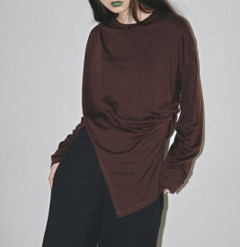 【SALE】【セール】【50％OFF】【即納】TODAYFUL トゥデイフル2023 winter 2023 winterコレクションAsymmetry Drape Long T-Shirts アシンメトリードレープロングTシャツ ロンT 12320603【2023AW新作】【あす楽】