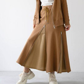 【即納】UNBLEACHED アンブリーチドBasic Sweat 4slider Skirt ベーシックスウェット4スライダースカート【2023SS】【あす楽】