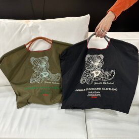 正規品【即納】ダブルスタンダードクロージング/ダブスタ DSCBall&Chain ボールアンドチェーン 3Dグラフィックベア 熊 くま エコバッグ トートバッグ